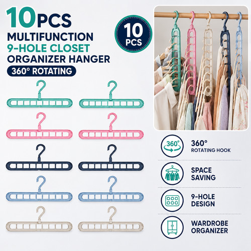 10x clothes hanger holes - hanger, 9