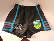 ●PENRITH PANTHERS● AGE 8 ~ BLACK & GREEN SHORTS