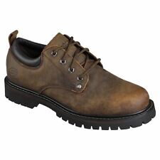 Skechers Tom Cats Dark Brown Lace Mens Shoes Leather