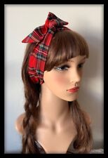 Royal Stewart Headband Hairband Hair Band Bow Tie Tartan Sash Burns Night Dress