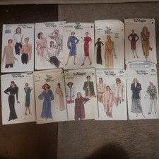 Vintage Mix Very Easy Vogue  Patterns 10 packs 80s ,70s