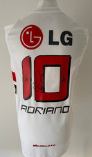 Signed ADRIANO LEITE RIBEIRO Shirt - Sao Paulo FC -PROOF/COA- Brazil Inter Milan