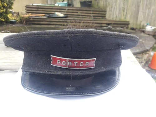 Vintage railway porters hat - railway,