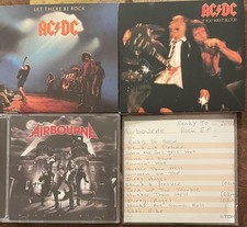 AC/DC & Airbourne Bundle CDs Let There Be Rock,If You Want Blood & Runnin` Wild