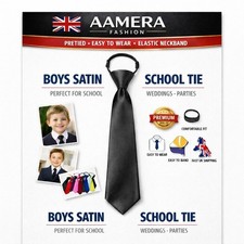 Kids Boys Satin Elastic School