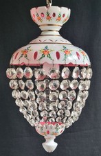 BOHEMIAN CZECH OPALINE OVERLAY