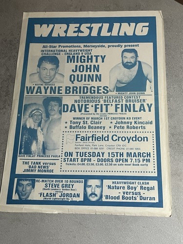 All star wrestling poster - wrestling,