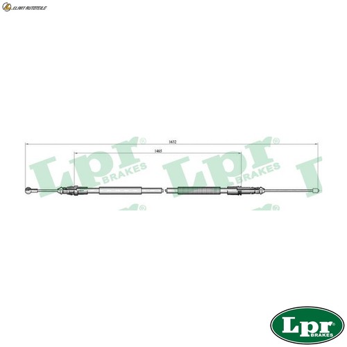 Cable parking brake c1040b - brake, for