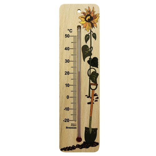 215mm wood wall thermometer - 215mm,