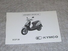 KYMCO OWNER'S MANUAL YUP 50 SCOOTER Not dated In English ORIGINAL MASCO UK ISSUE