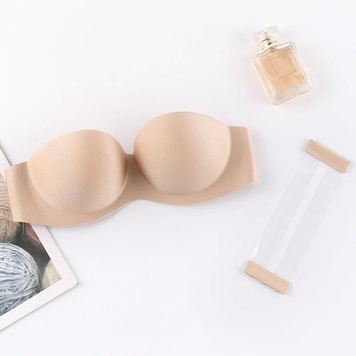 Strapless padded push bra - strapless, up