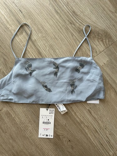 Zara women crop - crop, sequin