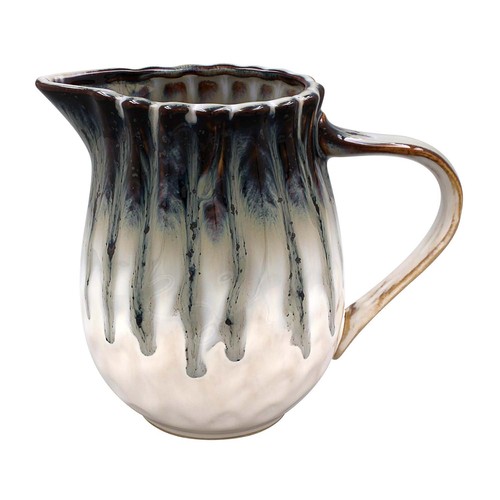 Reactive glaze stoneware jug - reactive,