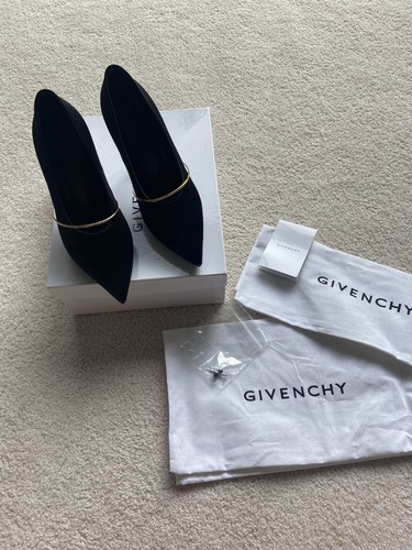 Givenchy black satin shoes - givenchy, w