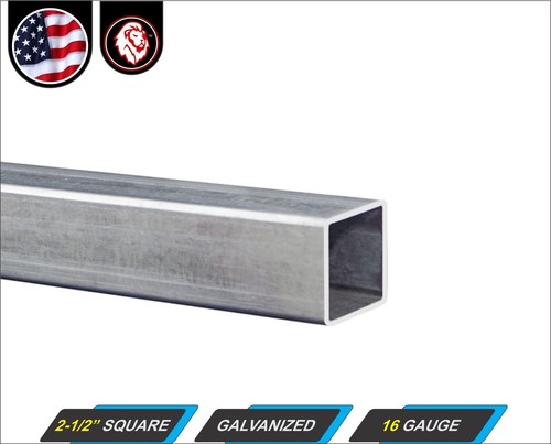 Galvanized square steel - 2-1/2",