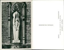 Madonna & Child Statue Exterior Unidentified Church Real Photo RP
