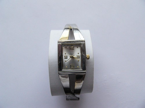 Merona watch silver toned cuff - merona,