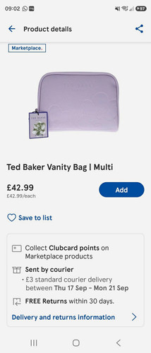 Ted baker purple vanity - ted,