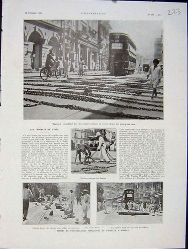 Original old vintage print - old,