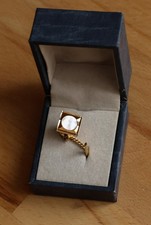 Tie Tack Pin with Chain - Gold