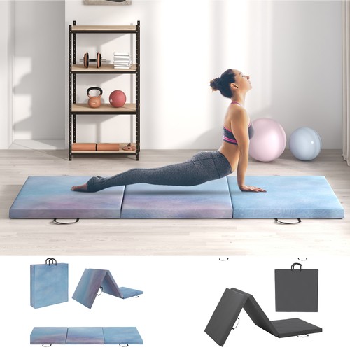 6ft tri fold gymnastics mat - 6ft, tri-fold