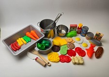 Play Food Set Childrens Cooking Playset Play Food And Utensils