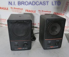 1x pair Fostex 6301b powered monitoring speaker