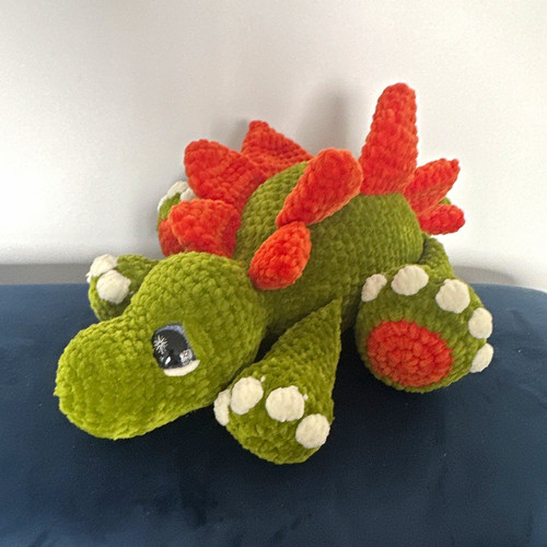 Crochet plush dinosaur - plush,