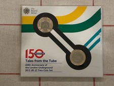 London Underground Royal Mint 2013 £2 Two Pounds Brilliant Uncirculated SEALED