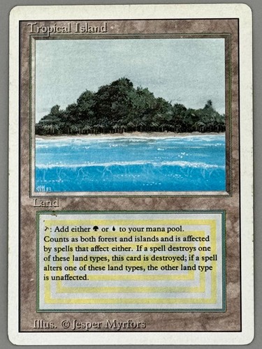 Mtg tropical island revised - island,