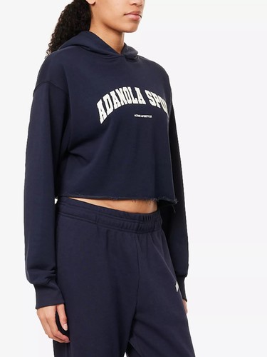 Adanola raw hem crop - raw, hoodie