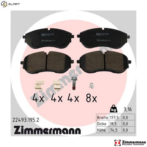 Brake pad set disc - brake,