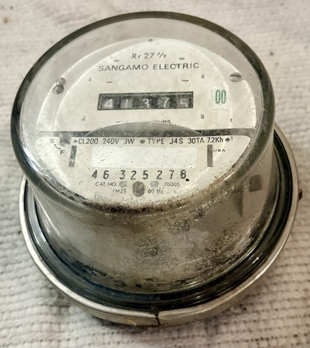 Vintage sangamo watthour - watthour, meter