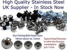 for Suzuki GSX-R125 2017+ Fairing & Screen Stainless Steel Bolt Screw Clip Kit