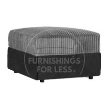 Luxor Black and Grey Cord Sofa