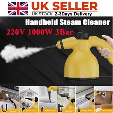 1000W Steam Cleaner Hand Held Steamer Home Kitchen Car Multi Purpose Cleaning