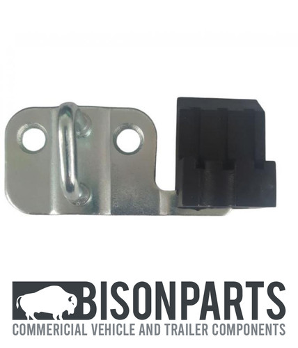 Rear door lower latch striker - rear,