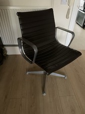 Charles Ray Eames E108 aluminium And Leather Desk Chair By vitra 