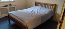 John Lewis double bed frame with  orthopaedic mattress