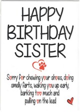 Birthday Card From Dog For