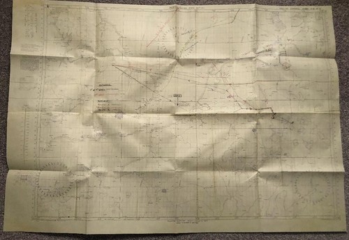 Wwii dambusters raid route map - dambusters,