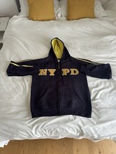 New York Police Department (NYPD) Mens Zip Up Hoodies - Vintage