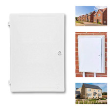 Electric Meter Box Replacement Door | White | Cavity/Recessed Box | 550 x 382mm