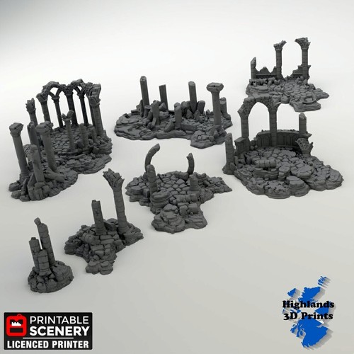 Ancient ruins scatter - ancient,