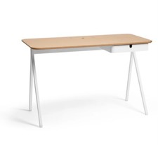 Key Desk, 48" Oak + White by