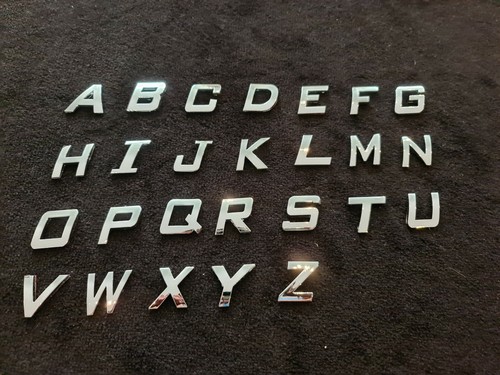 Chrome letters letter - letter, self