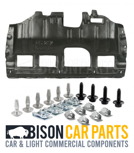 Under engine cover - +, clips
