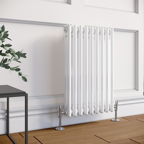 White traditional radiator - white,