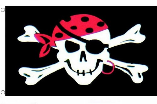 Pirate flag one eyed - x,