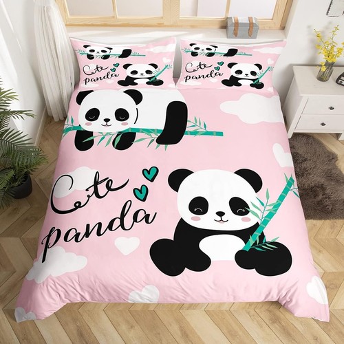 Cartoon panda bedding set cute - bedding,